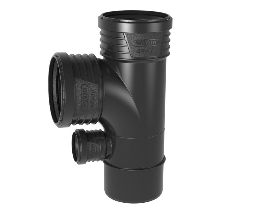 Wavin SiTech+ Schallgedämmtes Abwassersystem, Duschdoppelabzweig DN 90 und DN 100-0 Wavin SiTech+ Schallgedämmtes Abwassersystem, Duschdoppelabzweig DN 90 und DN 100-0