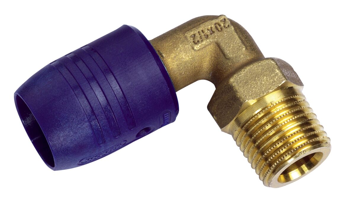 Wavin smartFIX Steckfitting Übergangswinkel 90° mit Außengewinde Messing 16-25mm-0