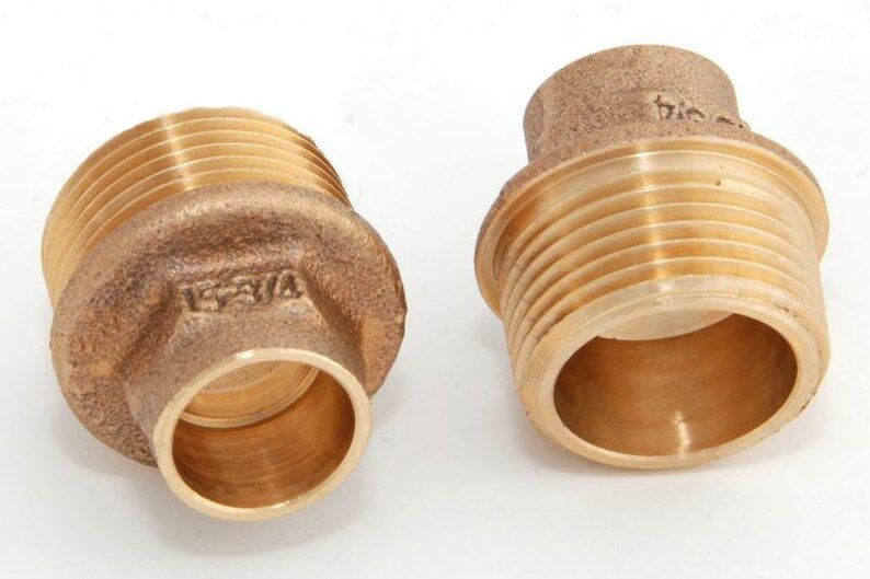 Kupfer-Lötfitting Übergangsnippel 4243g mit AG, aus Rotguss, verschiedene Größen bis 64mm-0
