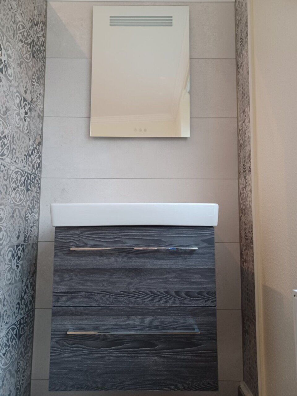 Dansani Gäste-WC Waschtisch-Set mit Spiegel