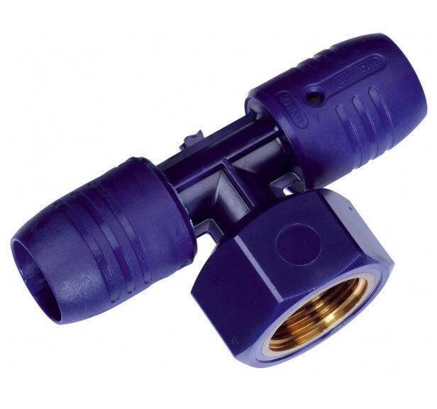 Wavin smartFIX Steckfitting T-Stück Abgang Innengewinde 16 und 20mm-0